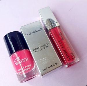 2pc Lise Watier Nail HOT PINK & Marcelle Gloss